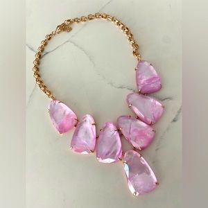 Kendra Scott "Harlow" Lavender Mother of Pearl and Rose Gold Necklace